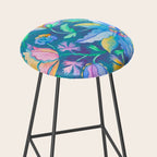 Beautiful Exotic Paisley Summer Floral Stool Gallery Image 2