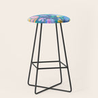 Beautiful Exotic Paisley Summer Floral Stool Gallery Image 1