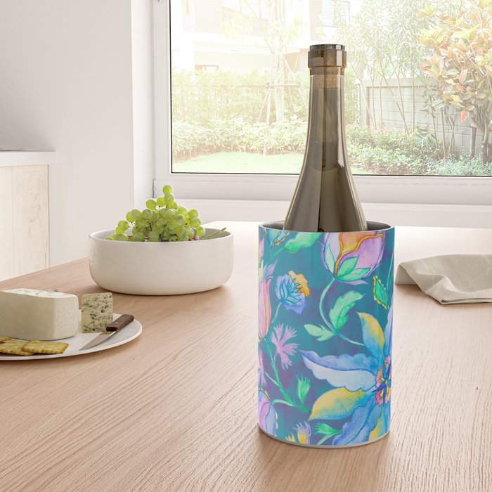 Beautiful Exotic Paisley Summer Floral Wine Chiller Gallery Image 4