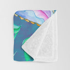 Beautiful Exotic Paisley Summer Floral Throw Blanket Gallery Image 3