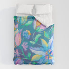 Beautiful Exotic Paisley Summer Floral Duvet Cover Gallery Image 6