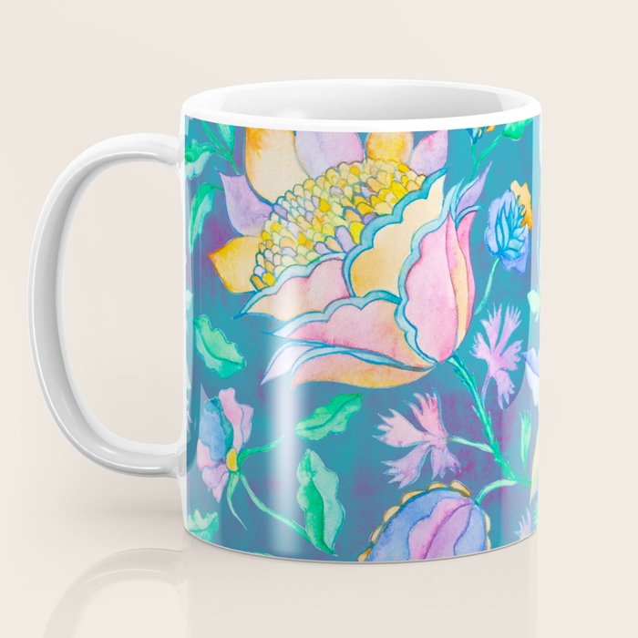 Beautiful Exotic Paisley Summer Floral Coffee Mug Gallery Image 3