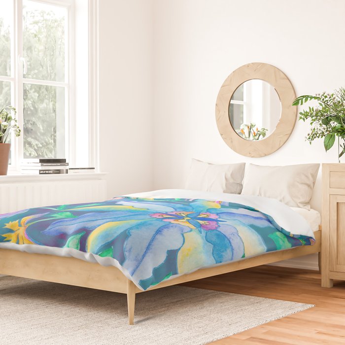 Beautiful Exotic Paisley Summer Floral Duvet Cover Gallery Image 2