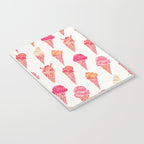 Ice Cream Cones - Pink & Peach Palette Notebook Gallery Image 3