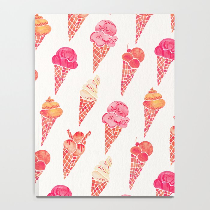 Ice Cream Cones - Pink & Peach Palette Notebook Gallery Image 4