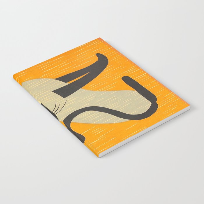 Asai Kiyoshi Japanese Woodblock Siamese Cat Midcounty Modern Art Notebook Gallery Image 1
