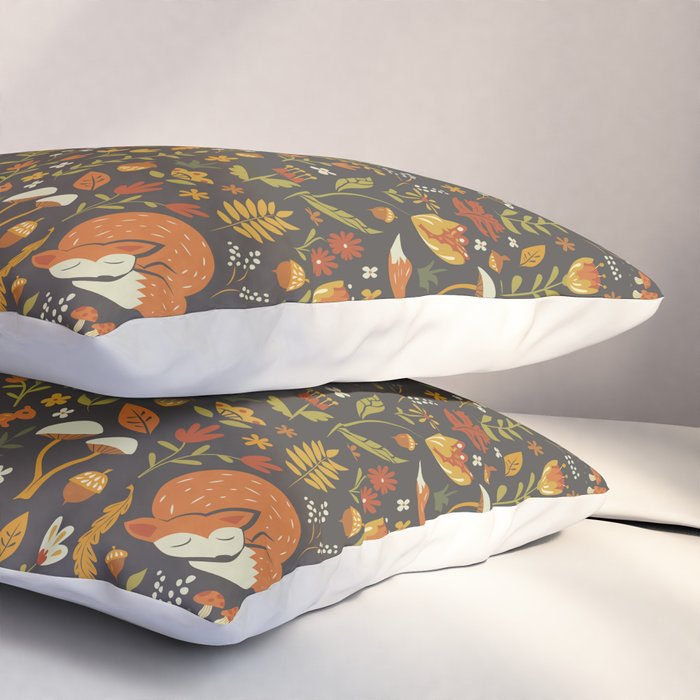 Fox in an Autumn Garden Pillow Sham Gallery Image 3