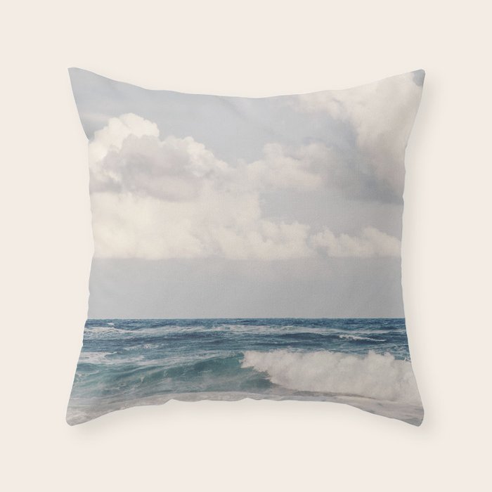 Ocean Clouds - Nature, Landscape Photography Throw Pillow Gallery Image 6