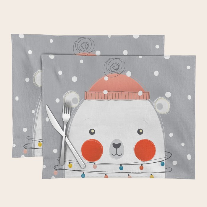 Christmas Polar Bear Placemat Gallery Image 1