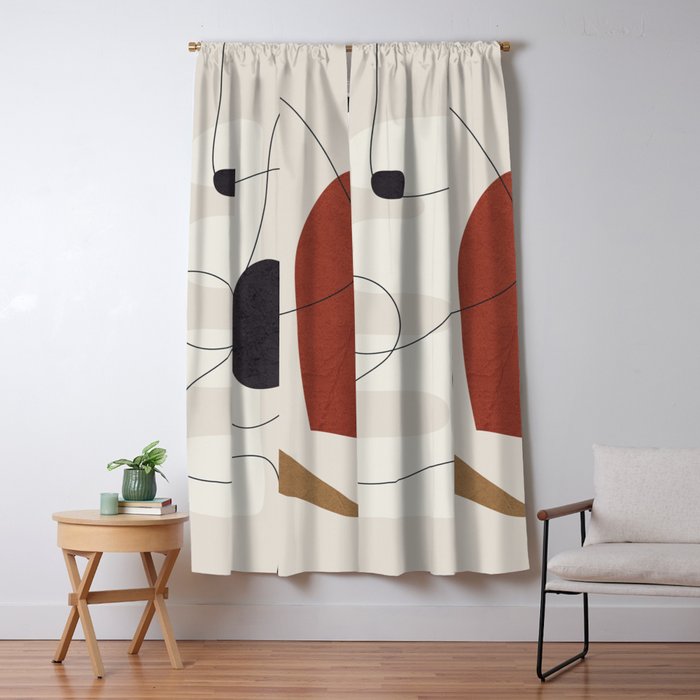 Abstract Minimal Shapes 27 Window Curtain Gallery Image 1
