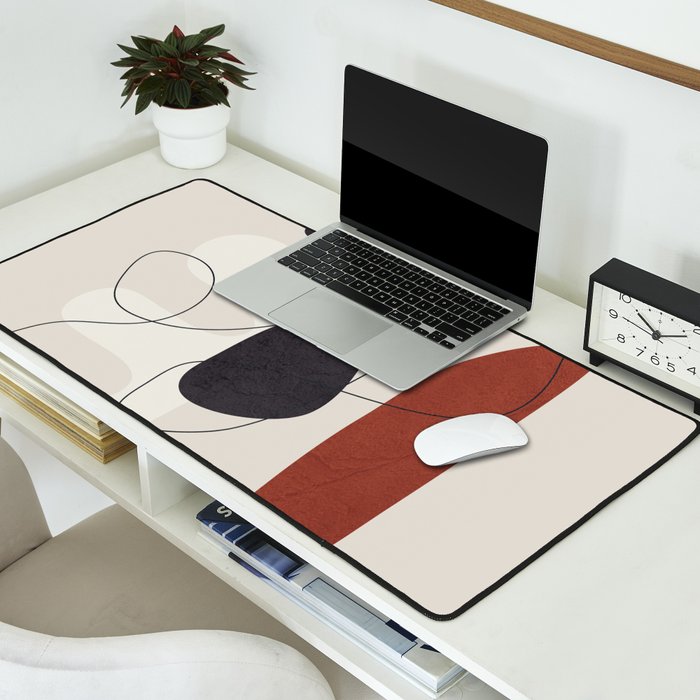 Abstract Minimal Shapes 27 Desk Mat Gallery Image 2
