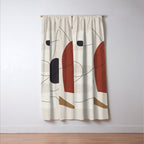 Abstract Minimal Shapes 27 Window Curtain Gallery Image 3