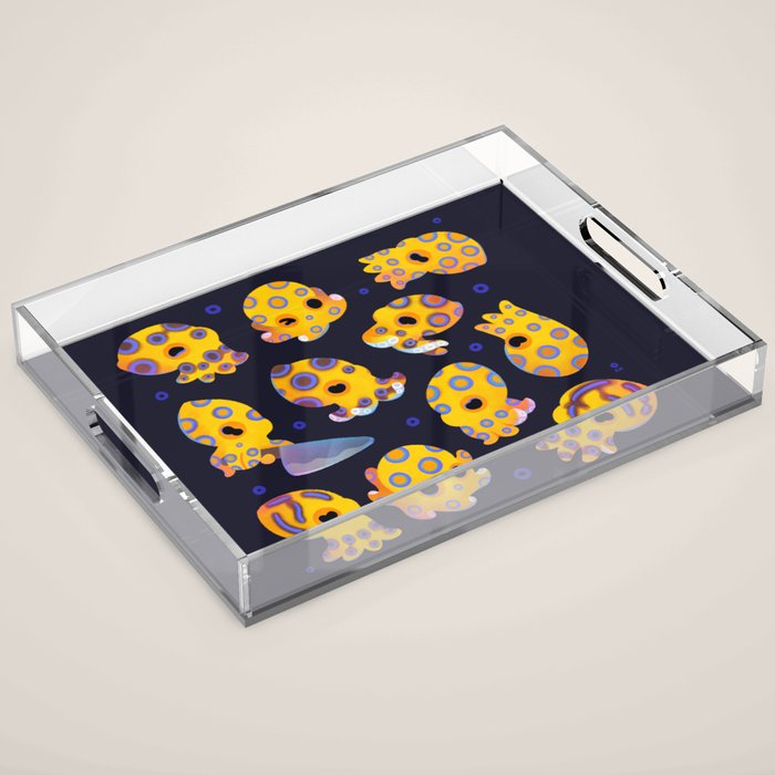 Blue-ringed octopus Acrylic Tray Gallery Image 1