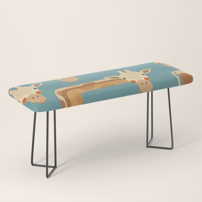 Giraffe, Animal Portrait Bench Gallery Image 1