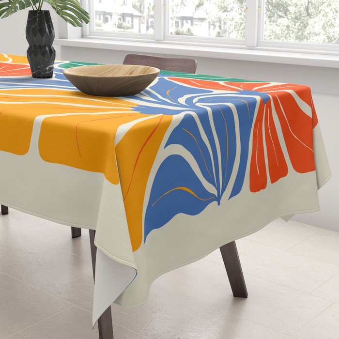 Starlight Summer: Matisse Foliage | Flower Market 002 Tablecloth Gallery Image 3