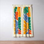 Starlight Summer: Matisse Foliage | Flower Market 002 Window Curtain Gallery Image 3