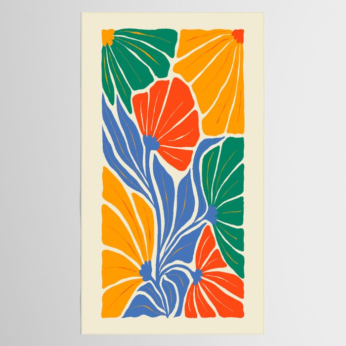 Starlight Summer: Matisse Foliage | Flower Market 002 Tablecloth Gallery Image 2