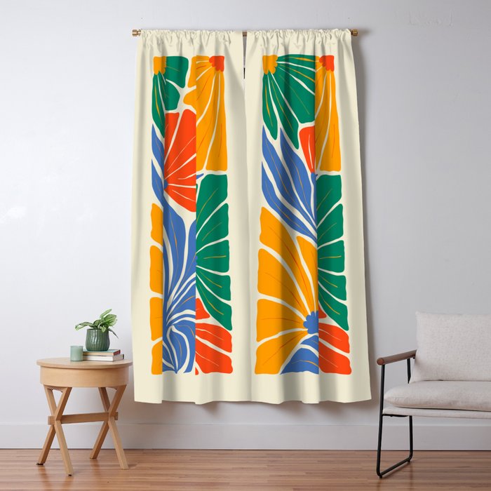 Starlight Summer: Matisse Foliage | Flower Market 002 Window Curtain Gallery Image 5