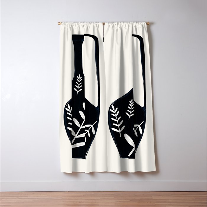 Minimal Abstract Art Vase 21 Window Curtain Gallery Image 3