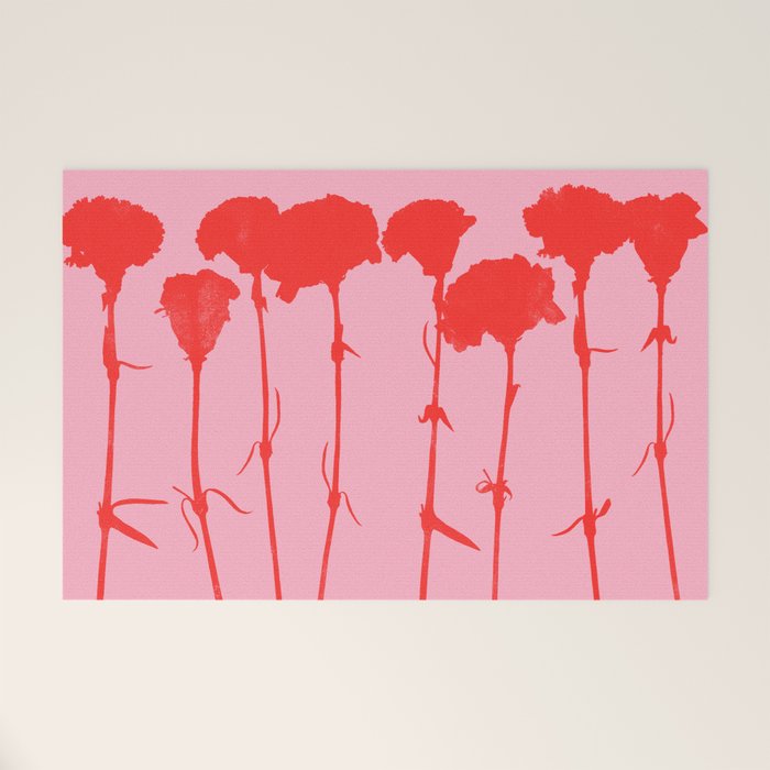 carnations 3 Welcome Mat Gallery Image 1