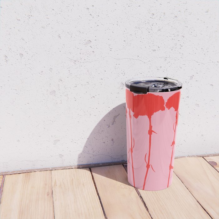 carnations 3 Travel Mug Gallery Image 4