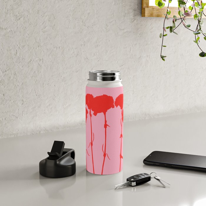 carnations 3 Water Bottle Gallery Image 4