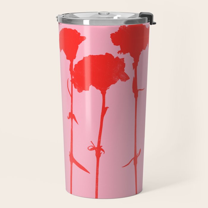carnations 3 Travel Mug Gallery Image 2