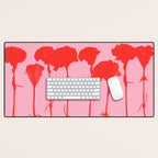 carnations 3 Desk Mat Gallery Image 1