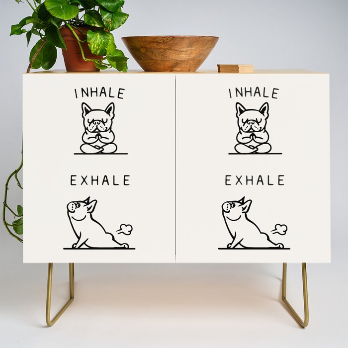Inhale Exhale Frenchie Credenza Gallery Image 1