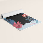 Popoki in Blue Yoga Mat Gallery Image 2