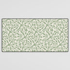 Organic Matter in Ivory and Green Desk Mat Gallery Image 3