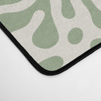 Organic Matter in Ivory and Green Desk Mat Gallery Image 4