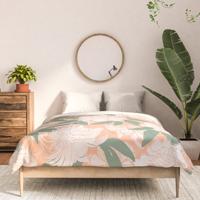 Modern floral blooms PGM7 Comforter Gallery Image 3