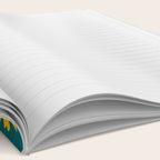 Teal Retro Summer Floral Notebook Gallery Image 2