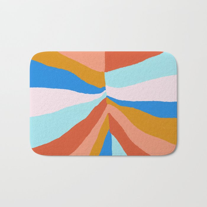 Camryn, rainbow leaf Bath Mat Gallery Image 1