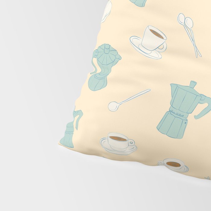 Moka Pots and Espresso Cups Pillow Sham Gallery Image 4
