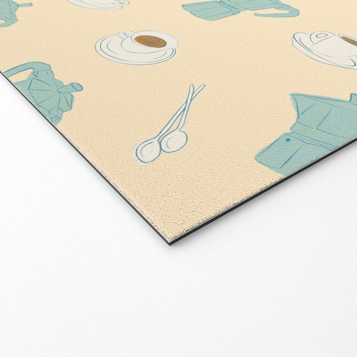 Moka Pots and Espresso Cups Welcome Mat Gallery Image 2