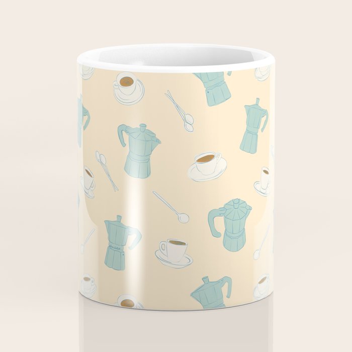 Moka Pots and Espresso Cups Coffee Mug Gallery Image 4