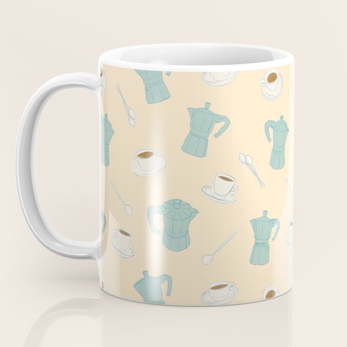 Moka Pots and Espresso Cups Coffee Mug Gallery Image 3