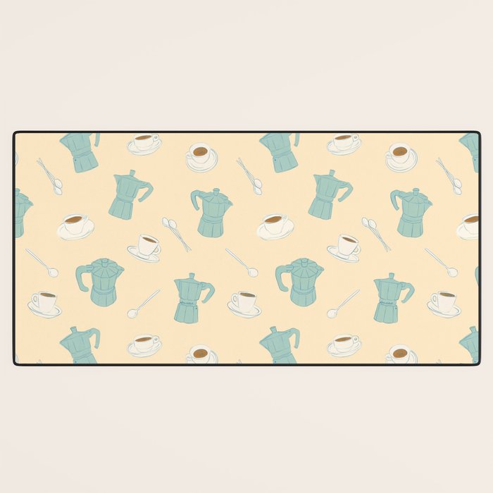 Moka Pots and Espresso Cups Desk Mat Gallery Image 3