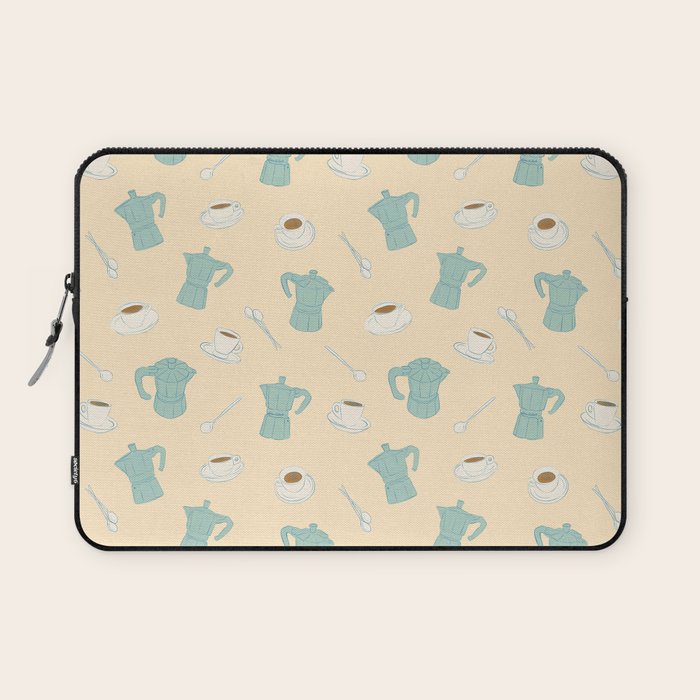 Moka Pots and Espresso Cups Laptop Sleeve Gallery Image 1