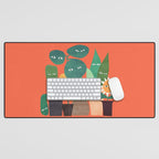 The plants are watching (paranoidos maximucho) Desk Mat Gallery Image 1