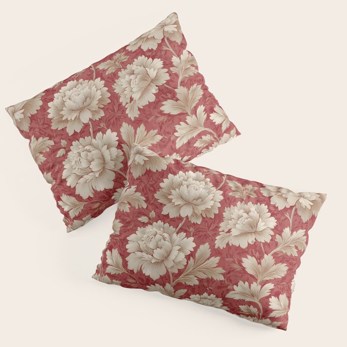 Vintage Floral Elegance Pillow Sham Gallery Image 3