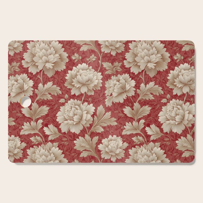 Vintage Floral Elegance Cutting Board Gallery Image 1
