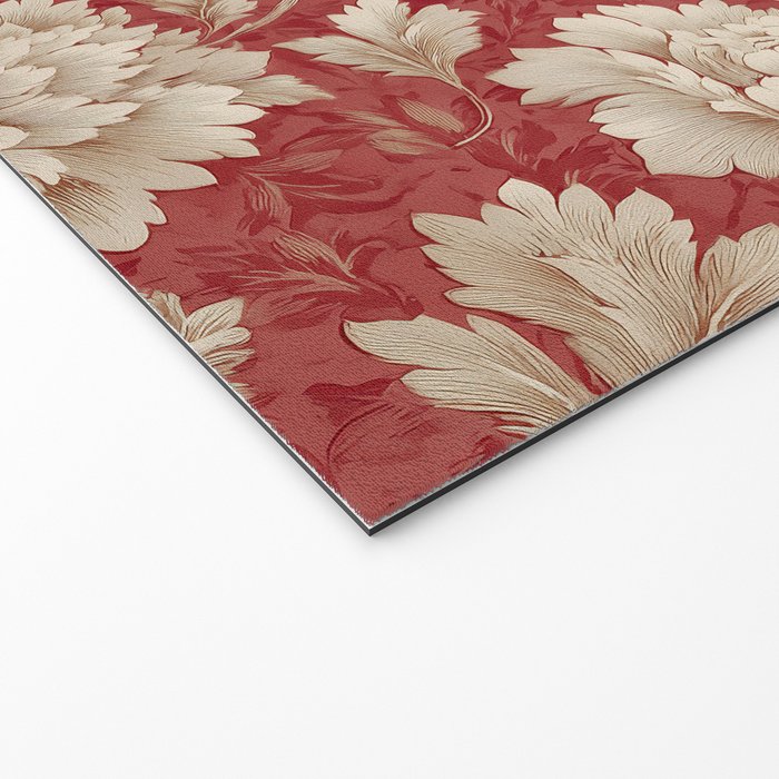 Vintage Floral Elegance Welcome Mat Gallery Image 2