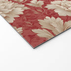 Vintage Floral Elegance Welcome Mat Gallery Image 2