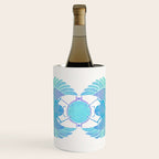 Egyptian Scarab - Turquoise OmbrÃ© Wine Chiller Gallery Image 1
