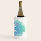 Egyptian Scarab - Turquoise OmbrÃ© Wine Chiller Gallery Image 3