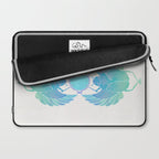 Egyptian Scarab - Turquoise OmbrÃ© Laptop Sleeve Gallery Image 2