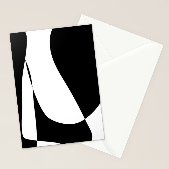 Minimalist Black and White 82 Stationery Card Gallery Image 2